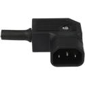 Bulgin C14 Right Angle Cable IEC Connector, 250V, 10A, Male, Screw Termination PX0686/SE