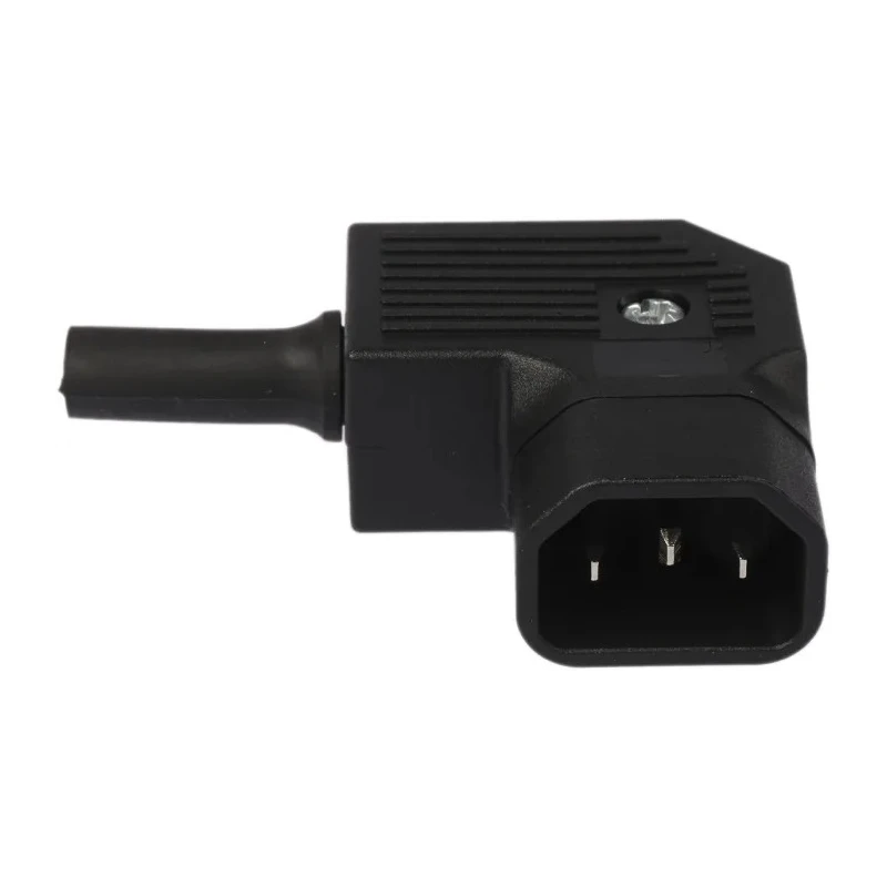 Bulgin C14 Right Angle Cable IEC Connector, 250V, 10A, Male, Screw Termination PX0686/SE