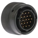 Amphenol Limited MIL Spec Circular Connector 19 Contacts Male 500-700V AC Cable Mount Aluminium Shell 62GB-56T14-19PN