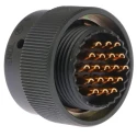 Amphenol Limited MIL Spec Circular Connector 19 Contacts Male 500-700V AC Cable Mount Aluminium Shell 62GB-56T14-19PN