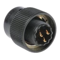 Amphenol Limited MIL Spec Circular Connector 3 Contacts Copper Tin Gold Plated Straight Cable Male Olive 62GB-56T08-33SN