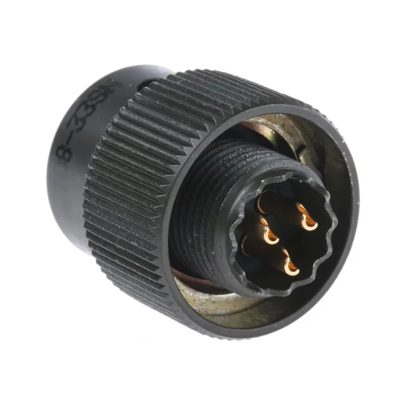 Amphenol Limited MIL Spec Circular Connector 3 Contacts Copper Tin Gold Plated Straight Cable Male Olive 62GB-56T08-33SN