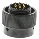 Amphenol Limited MIL Spec Circular Connector 10 Contacts, Female Contact, Male Connector, Cable Mount, Zinc 62GB-56T12-10SN