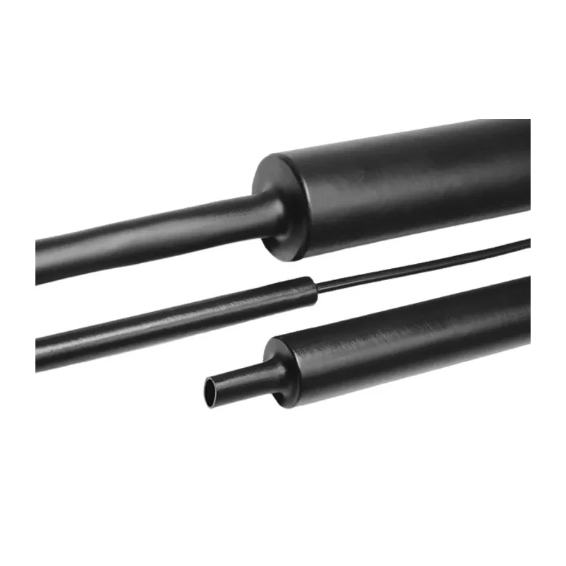 RS PRO Halogen Free Heat Shrink Tubing Black 19 mm Sleeve Diameter 1 m Length 4:1 Shrink Ratio 323-20190 MA47-19/6-PO-X-BK
