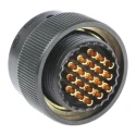 Amphenol Limited MIL Spec Circular Connector 19 Contacts Female Copper Tin Gold Plated Straight Olive Cable 62GB-56T14-19SN