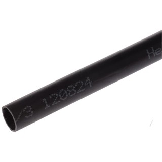 HellermannTyton Heat Shrink Tubing Black 12 mm Sleeve Diameter x 1m Length 4:1 Ratio MU47
