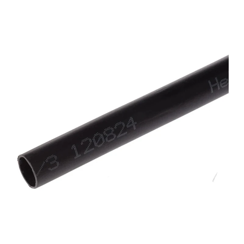 HellermannTyton Heat Shrink Tubing Black 12 mm Sleeve Diameter x 1m Length 4:1 Ratio MU47