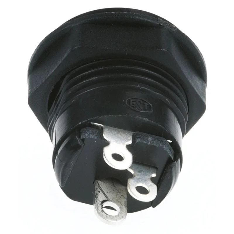 Schurter JSBJ5 Straight DC Socket 2A 18V Panel Mount Length 18.2 mm Nickel Silver JSBJ5