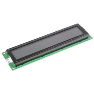 Powertip Alphanumeric LED LCD Monochrome Display, Grey on Grey, 2 x 20 Characters, 146mm x 43mm x 13.7mm PC2002LRSL