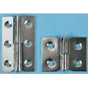 Pinet Nickel Plated Steel Butt Hinge with Lift Off Pin 30mm x 40mm x 1.2mm 14-7-3391