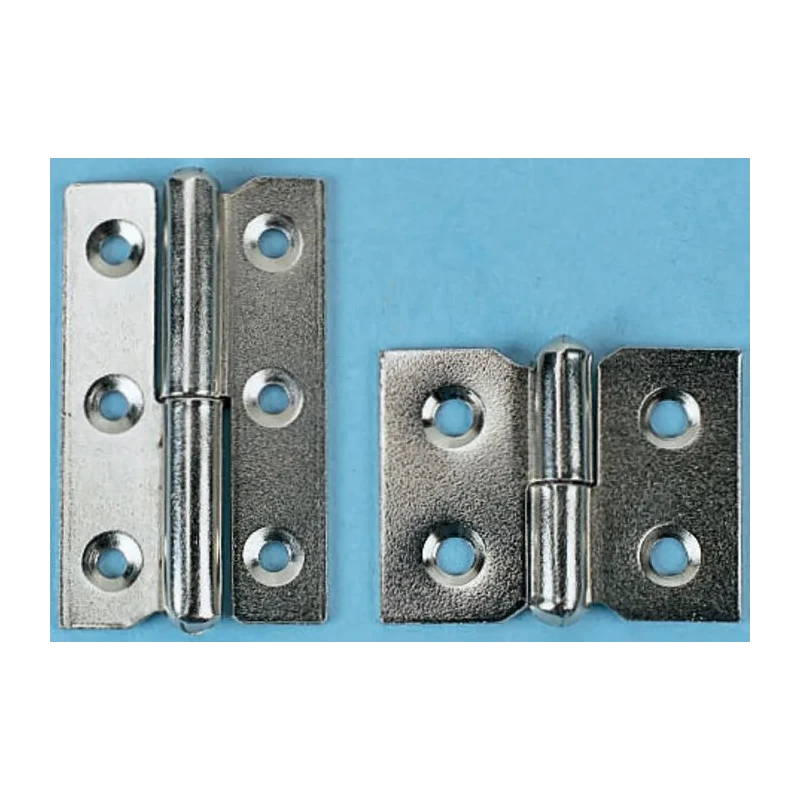 Pinet Nickel Plated Steel Butt Hinge with Lift Off Pin 30mm x 40mm x 1.2mm 14-7-3391