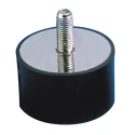 Paulstra Hutchinson Cylindrically Shaped M5 Anti-Vibration Mount, Male Buffer Foot with 20 daN Compression, 16 mm OD 511294