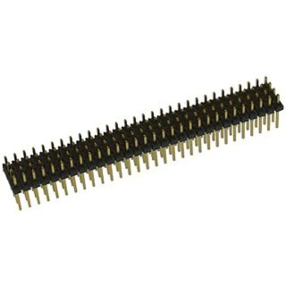 Samtec Pin Header MTMM Series 10 Contacts, 2 mm Pitch, 2 Row, Straight, Unshrouded Through Hole MTMM-105-02-T-D-065