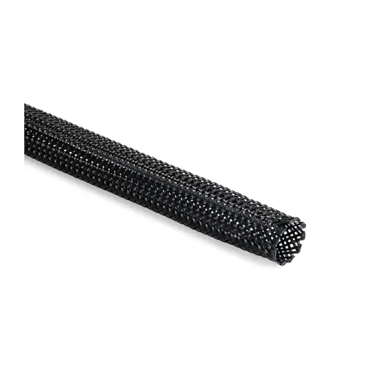 HellermannTyton Expandable Braided Polyamide 66 Black Cable Sleeve 100m Length 8mm Diameter 170-40600 HEGPA6606-PA66-BK