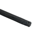 HellermannTyton Expandable Braided Polyamide 66 Black Cable Sleeve 100m Length 7-12 mm Cable 170-41000 HEGPA6610-PA66-BK