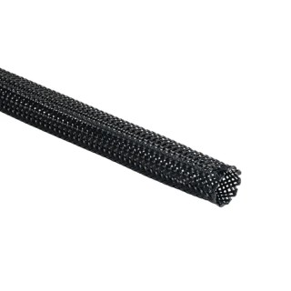 HellermannTyton Expandable Braided Polyamide 66 Black Cable Sleeve 100m Length 7-12 mm Cable 170-41000 HEGPA6610-PA66-BK