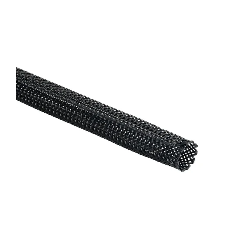 HellermannTyton Expandable Braided Polyamide 66 Black Cable Sleeve 100m Length 7-12 mm Cable 170-41000 HEGPA6610-PA66-BK
