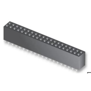Samtec SFMC Series Straight Surface PCB Socket 6-Contact 2 Row 1.27 mm Pitch Solder SFMC-103-02-S-D