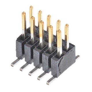 Samtec FTSH Series Straight Surface Pin Header 10 Contacts 1.27 mm Pitch 2 Row Unshrouded FTSH-105-04-F-DV