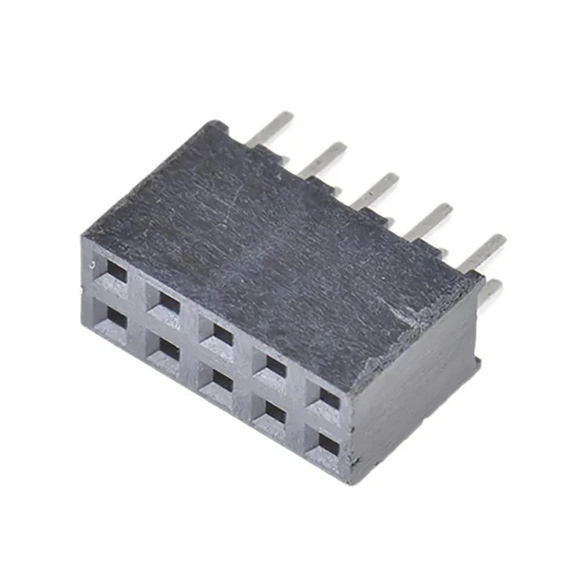 Samtec SQT Series Straight Through Hole PCB Socket 10-Contact 2 Row 2 mm Pitch 450V SQT-105-01-L-D