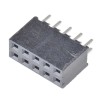 Samtec SQT Series Straight Through Hole PCB Socket 10-Contact 2 Row 2 mm Pitch 450V SQT-105-01-L-D