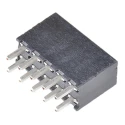 Samtec SQT Series Straight Through Hole PCB Socket 10-Contact 2 Row 2 mm Pitch 450V SQT-105-01-L-D