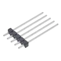 Samtec MTMM Series Straight Through Hole Pin Header, 5 Contacts, 2 mm Pitch, 1 Row, Unshrouded MTMM-105-14-T-S-590