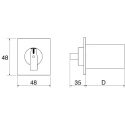 Eaton 2 Position 90° Toggle Actuator Cam Switch 20A, 690V ac, Flush Mount, IP65 78628221 T0-2-15452/E/EZ-P1(RS295-3079)