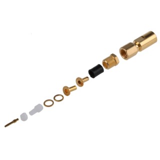 Radiall SMC Series Coaxial Connector Cable Male SMC, 50 Ω, Straight Body, Solder Termination R112005000