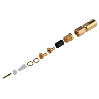 Radiall SMC Series Coaxial Connector Cable Male SMC, 50 Ω, Straight Body, Solder Termination R112005000