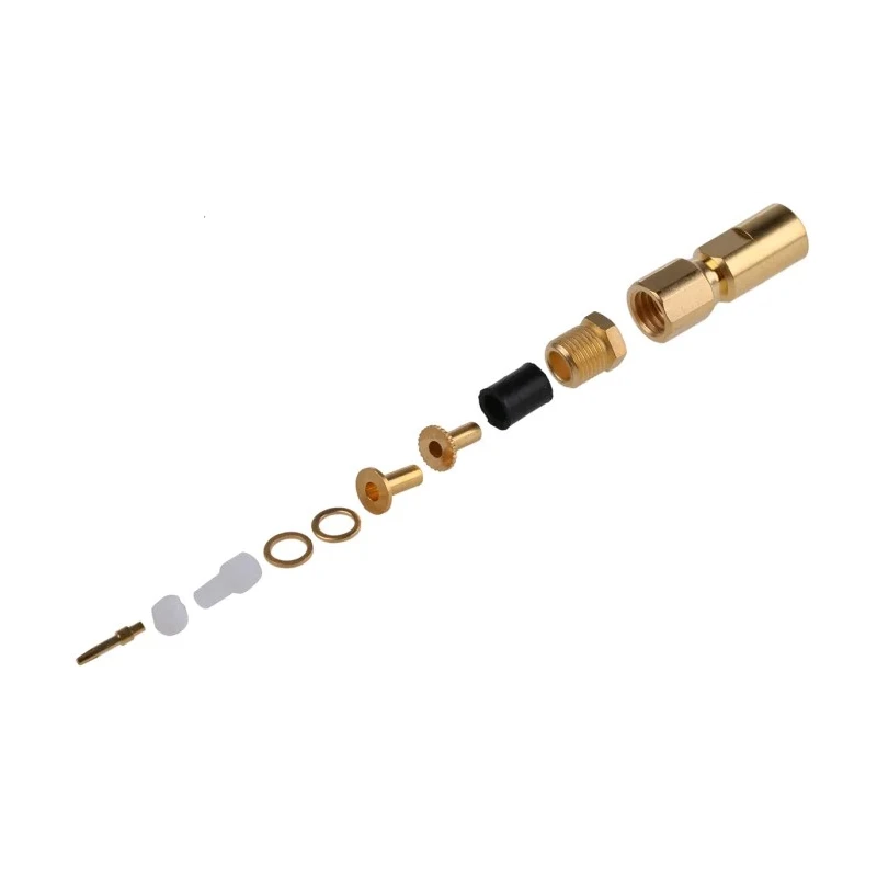 Radiall SMC Series Coaxial Connector Cable Male SMC, 50 Ω, Straight Body, Solder Termination R112005000