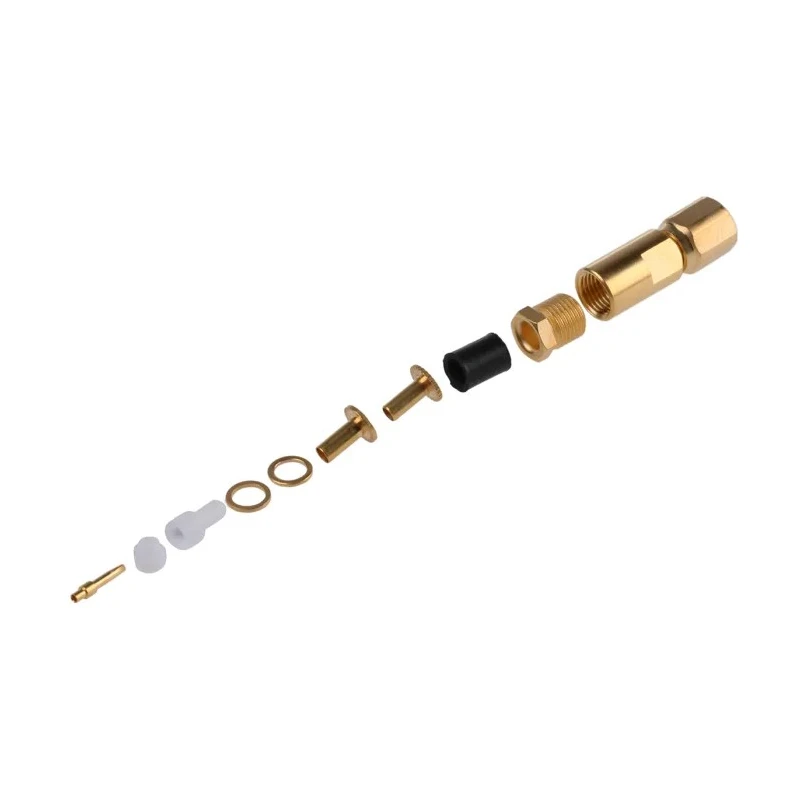 Radiall SMC Series Coaxial Connector Cable Male SMC, 50 Ω, Straight Body, Solder Termination R112005000