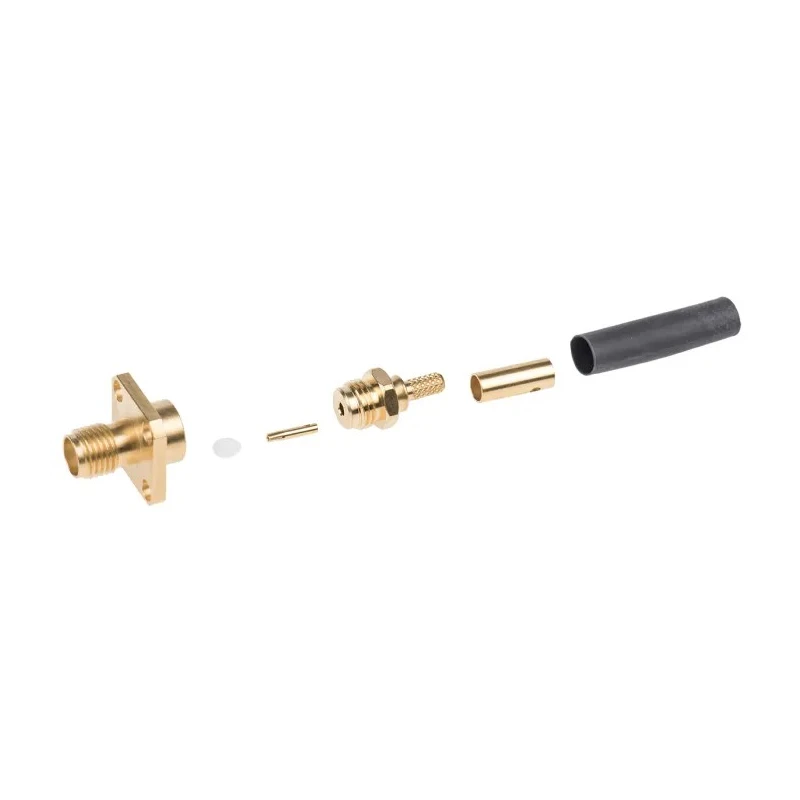 Radiall SMA Series Coaxial Connector Flange Female 50 Ω Straight Body Crimp R125272000W