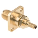 Radiall SMA Series Coaxial Connector Flange Female 50 Ω Straight Body Crimp R125272000W