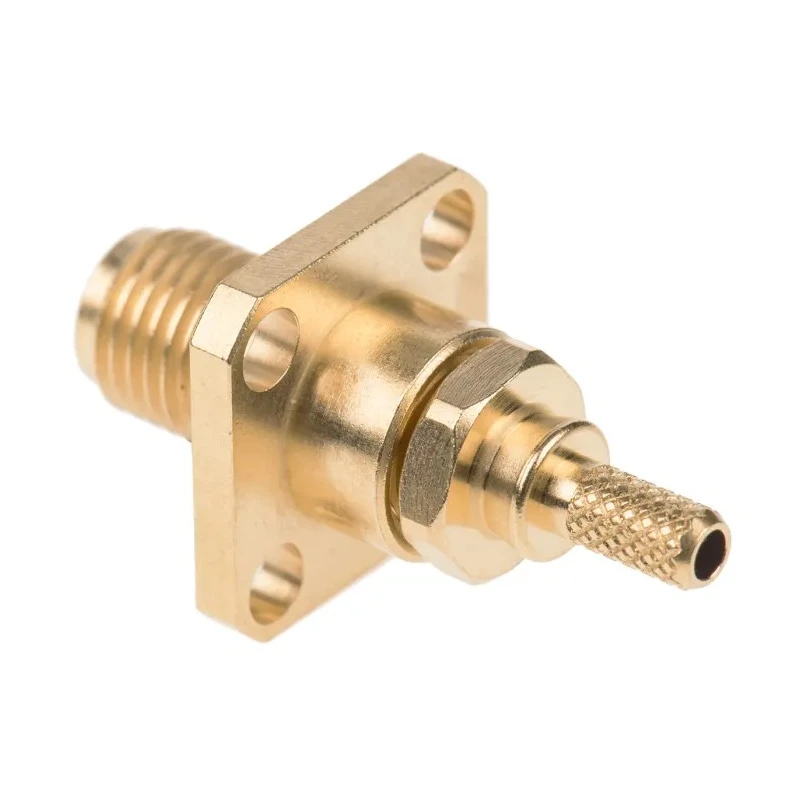 Radiall SMA Series Coaxial Connector Flange Female 50 Ω Straight Body Crimp R125272000W