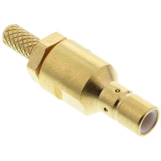 Radiall Standard Series Coaxial Connector Cable Female SMB, 50 Ω, Straight Body Crimp R114239000W