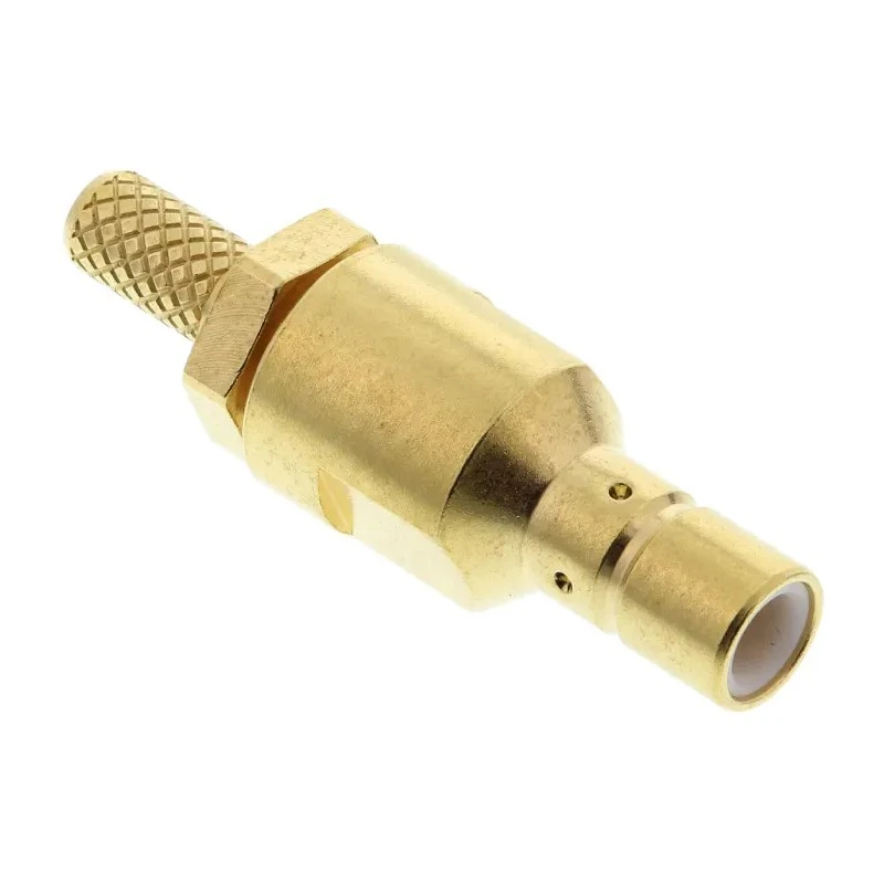 Radiall Standard Series Coaxial Connector Cable Female SMB, 50 Ω, Straight Body Crimp R114239000W