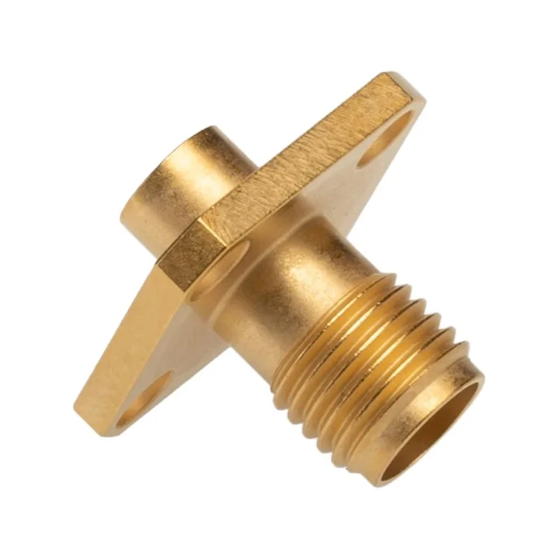 Radiall SMA Series Coaxial Connector Flange Female SMA 50 Ω Straight Body Crimp R125255000W