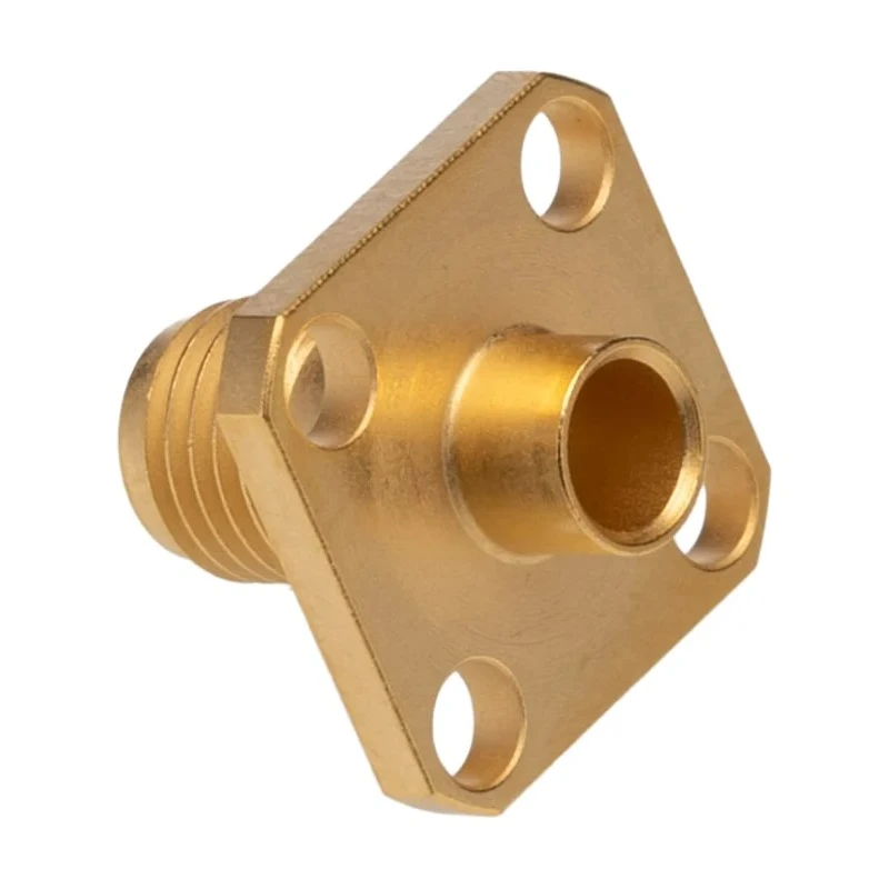 Radiall SMA Series Coaxial Connector Flange Female SMA 50 Ω Straight Body Crimp R125255000W