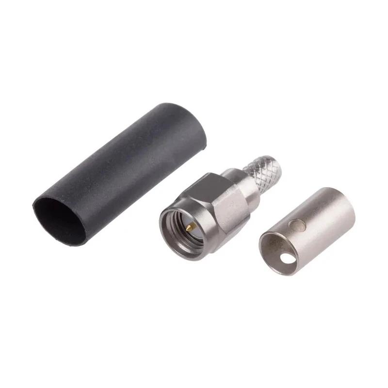 Radiall SMA Series Coaxial Connector Cable Male SMA, 50 Ω, Straight Body Crimp R125076001