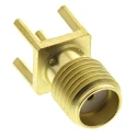 Radiall SMA Series 50 Ω Coaxial Connector PCB Female SMA, Straight Body Solder R125426000W