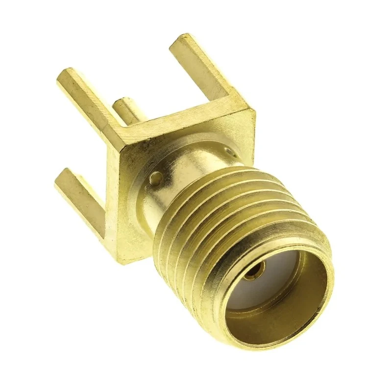 Radiall SMA Series 50 Ω Coaxial Connector PCB Female SMA, Straight Body Solder R125426000W