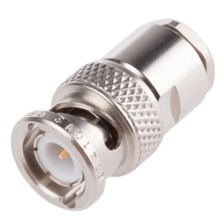 Radiall BNC Series Coaxial Connector Cable Male BNC, 50 Ω, Straight Body Clamp R141012000W