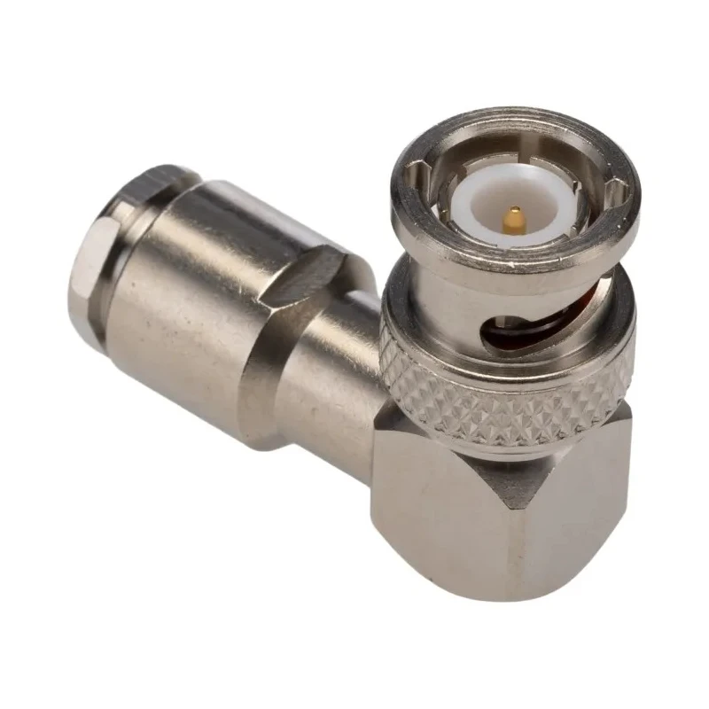 Radiall BNC Series Coaxial Connector Cable Male BNC 50 Ω Right Angle Body Clamp R141156000