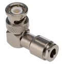 Radiall BNC Series Coaxial Connector Cable Male BNC 50 Ω Right Angle Body Clamp R141156000