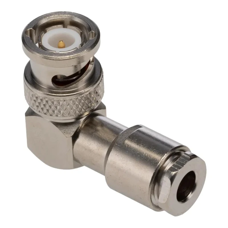 Radiall BNC Series Coaxial Connector Cable Male BNC 50 Ω Right Angle Body Clamp R141156000