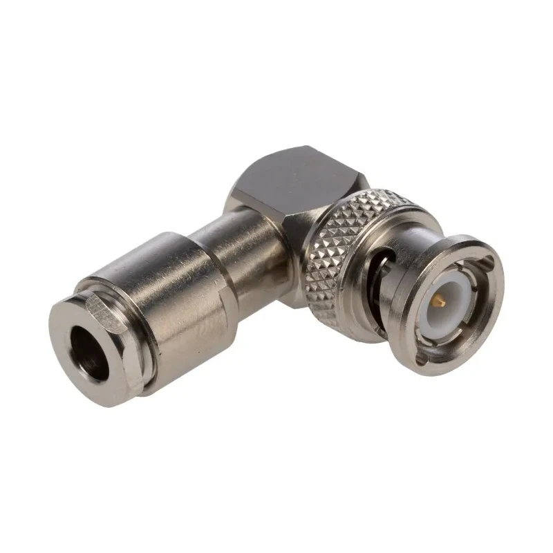Radiall BNC Series Coaxial Connector Cable Male BNC 50 Ω Right Angle Body Clamp R141156000