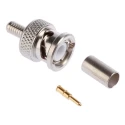 Radiall BNC Series Coaxial Connector Cable Male BNC, 50 Ω Impedance, Straight Body Crimp R141082000W