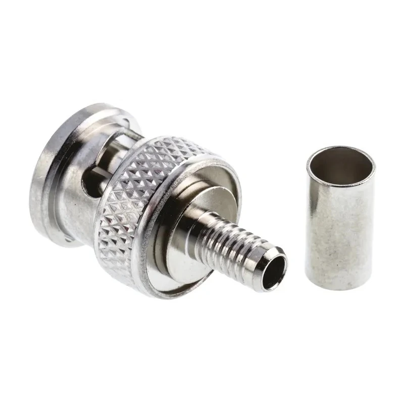 Radiall BNC Series Coaxial Connector Cable Male BNC, 50 Ω Impedance, Straight Body Crimp R141082000W