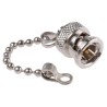 Radiall BNC R14 RF Connector Dust Cap Short Circuit Cap Male Cord Included R141862000